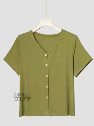#上热门 #【夏季福利】夏季时尚短袖薄款妈妈t恤时尚女士宽松显瘦上衣短袖女#气质穿搭 #夏季穿搭 #欢迎新老客户的光临 #好物推荐🔥