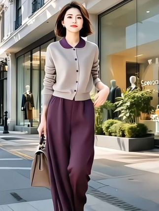 #通勤穿搭如何摆脱土气感 #两件套 #休闲减龄穿搭 #时尚套装 #洋气减龄 @抖音小助手 @巨量千川