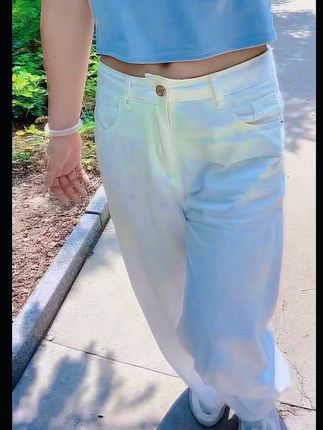 #牛仔裤穿搭 #夏季穿搭 #直筒裤阔腿裤