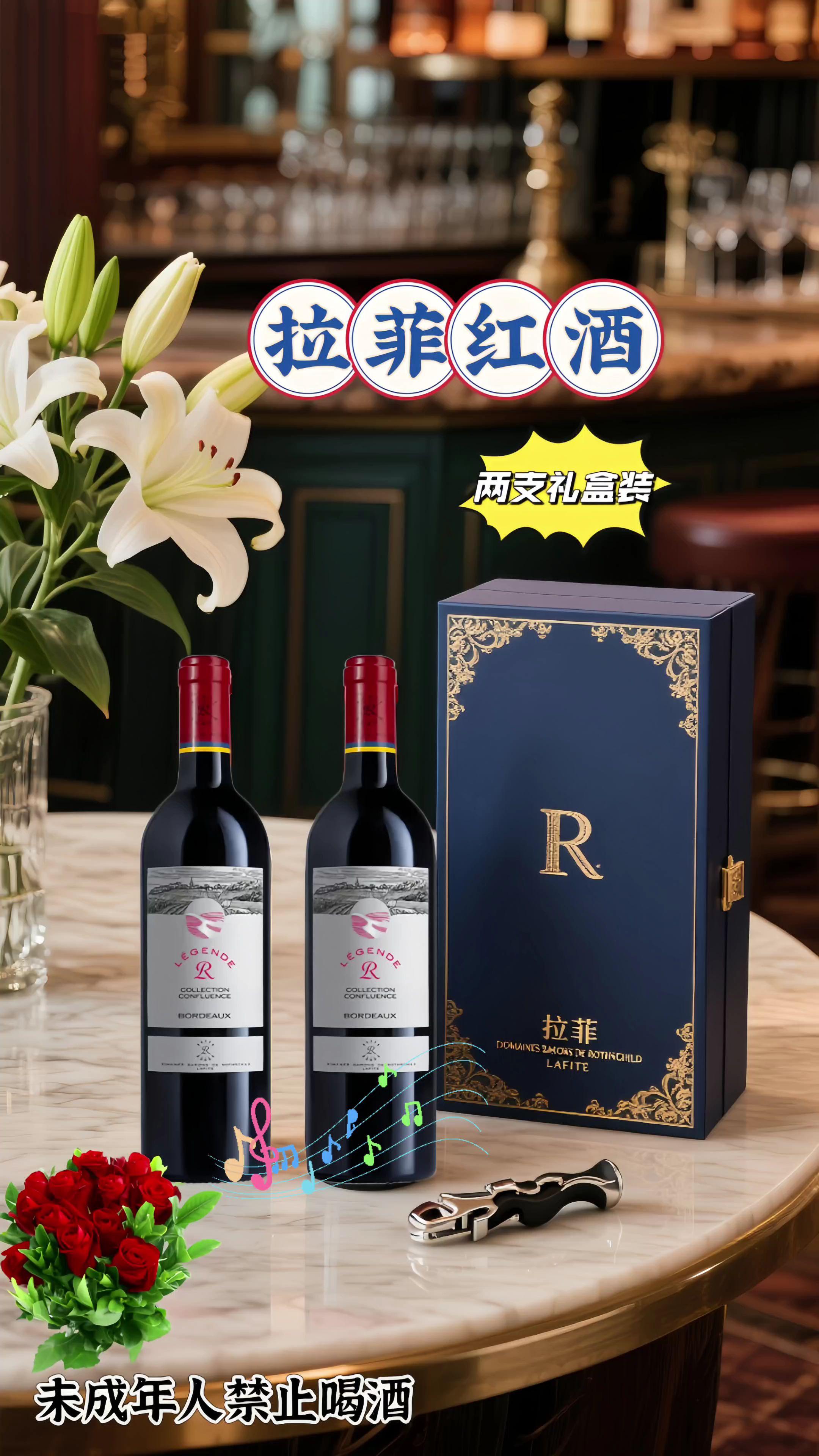 家人们谁懂这款法国原瓶进口拉菲红酒礼盒, 刚挖到超棒的送礼硬货——拉菲传奇精选尚品红酒礼盒✨ 法国原瓶进口干红,750ml×2瓶,正宗波尔多风味,宴请、送礼都不错! 不管是和爱人微醺小酌,还是商务宴请、节日送礼,都拿得出手!喝的是酒,更是品味把这份法式浪漫带回家!#法国进口葡萄酒 #微醺仪式感 #品酒 #故事与酒 #拉菲
