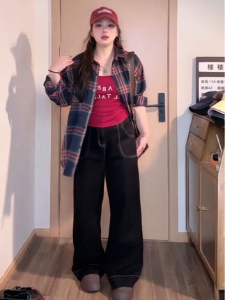 姐妹们真的别识图买裤子了#微胖女生 #ootd穿搭 #今天穿什么