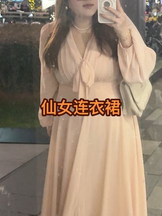 160/190斤 #温柔风穿搭 #温柔穿搭 #大码连衣裙 #
