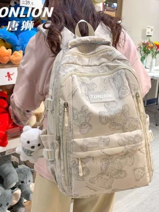#上热门 tonlion/唐狮书包大容量初高中大学生双肩包轻便电脑包百搭旅行包#大容量书包#初中生书包#百搭旅行包#双肩背包