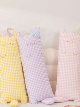 卡通猫咪长条抱枕女生睡觉专用夹腿靠枕卧室宿舍抱睡侧睡枕#睡枕 #抱枕 #玩偶