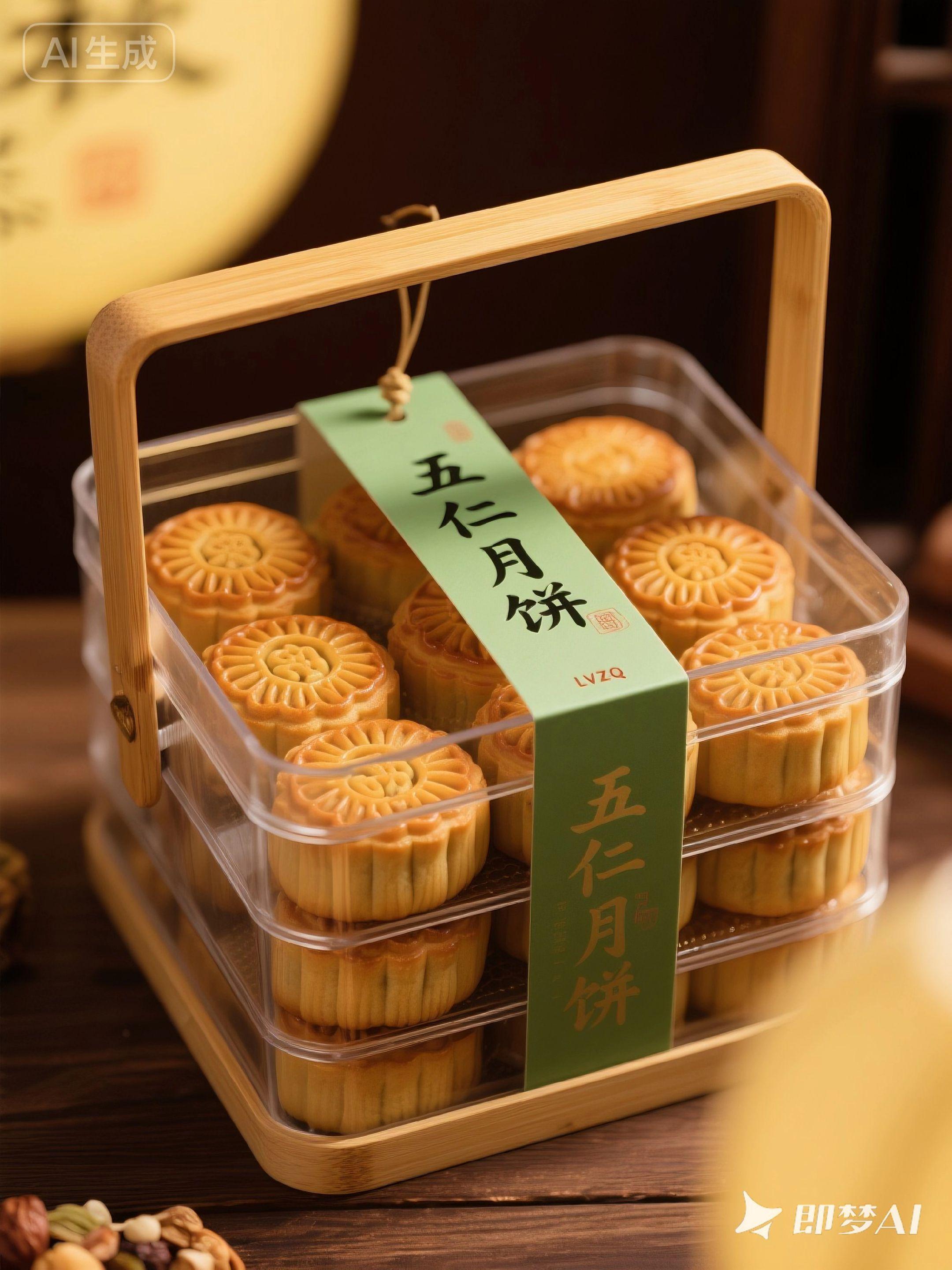 #传统糕点 #今日分享 五仁荟萃满心意,酥软饼皮裹珍味,中秋桌上这一口,藏着家的老滋味。#月饼 #快来一起尝个鲜