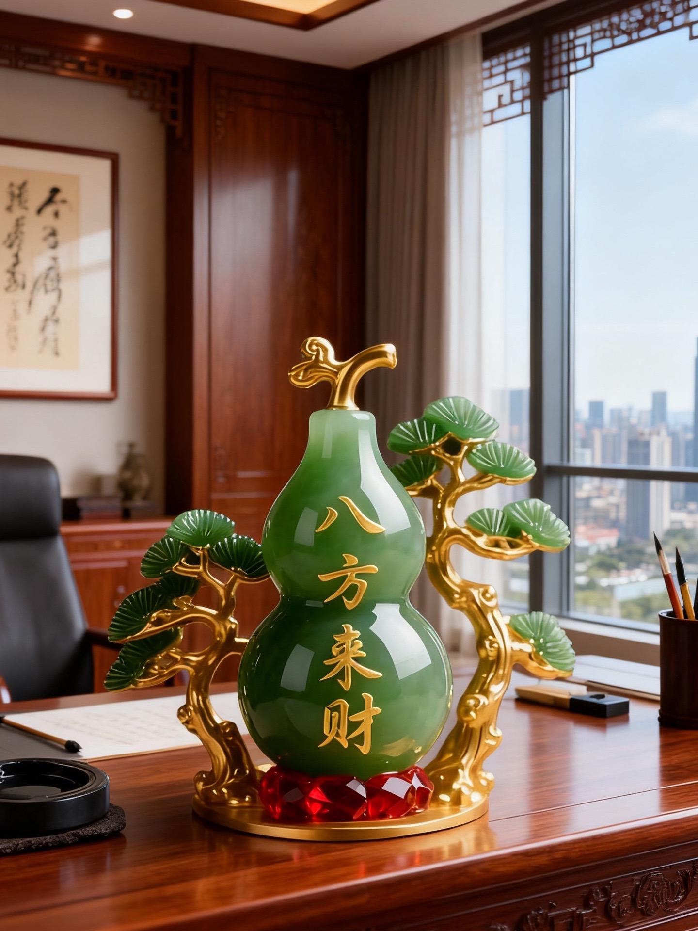 #家居摆件 葫芦,谐音“福禄”,自古以来便是吉祥的象征,代表着福气与禄运。口小肚大的独特造型,寓意着聚财纳福,能将八方财气尽收其中。摆放在客厅,可成为空间的焦点,为家居环境增添一份灵动与雅致,同时也能为家人带来满满的财运与福气;放置在玄关处,它就像一位忠诚的守护者,既能阻挡外邪入侵,又能招财引贵,让每一位进入家门的人都能感受到满满的祥瑞之气。#家居摆件 #招财转运旺事业 #招财转运旺事业 #国学文化