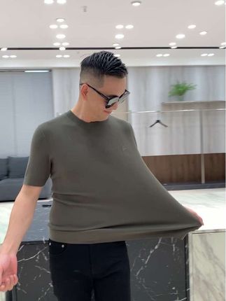 秋冬简约短袖T恤,面料柔软弹力大,单穿内搭都好看#品质男装 #针织短袖 #打底衫