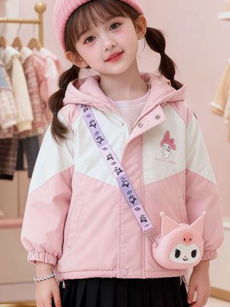 #女童外套 儿童装 加绒加厚冬季洋气库洛米#冲锋衣 #高品质童装 #秋冬新款 #生女儿就是用来打扮的