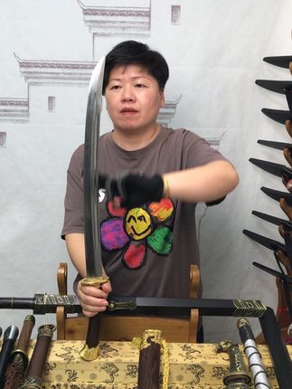 #仿金清刀#冷兵器#男人的玩具#工艺品@DOU+上热门
