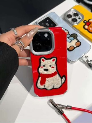 雪山纹西高地小狗也太可爱了吧!还自带挂绳出门手拎超方便 #这个手机壳真的长在我心巴上了 #这也太好看了 #仙女必备 #快分享给你的好友