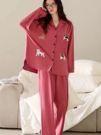 家乐芬睡衣女春秋款纯棉长袖家居服可爱卡通慵懒风套装可外穿#每日推荐 #家居服套装 #睡衣穿搭 #睡衣家居服 #秋季新款