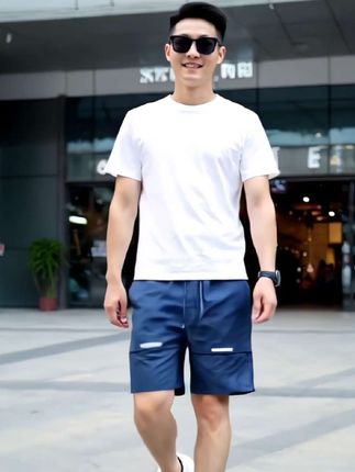 #夏季新款#扇扇风解锁夏日凉感穿搭#毫不费力的夏秋过渡穿搭#休闲速干运动五分短裤#潮流穿搭@DOU+小助手 @DOU+上热门