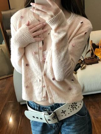 【紫色沦陷】中古千金感毛衣外套软软糯糯时尚百搭针织上衣#韩系穿搭 #千金感穿搭 #开衫外套推荐#软软糯糯#针织外套推荐