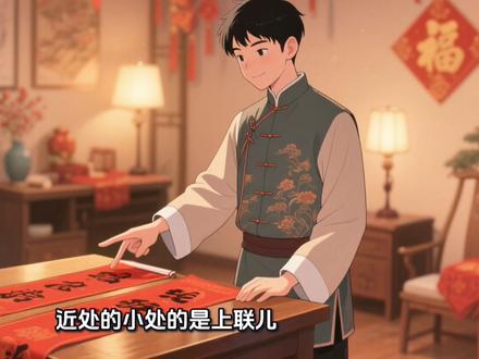 上联贴右边丶下联贴左边#习俗 ,哪个是上联哪个是下联#中国传统文化讲解 #创作者中心 #创作灵感 #春联