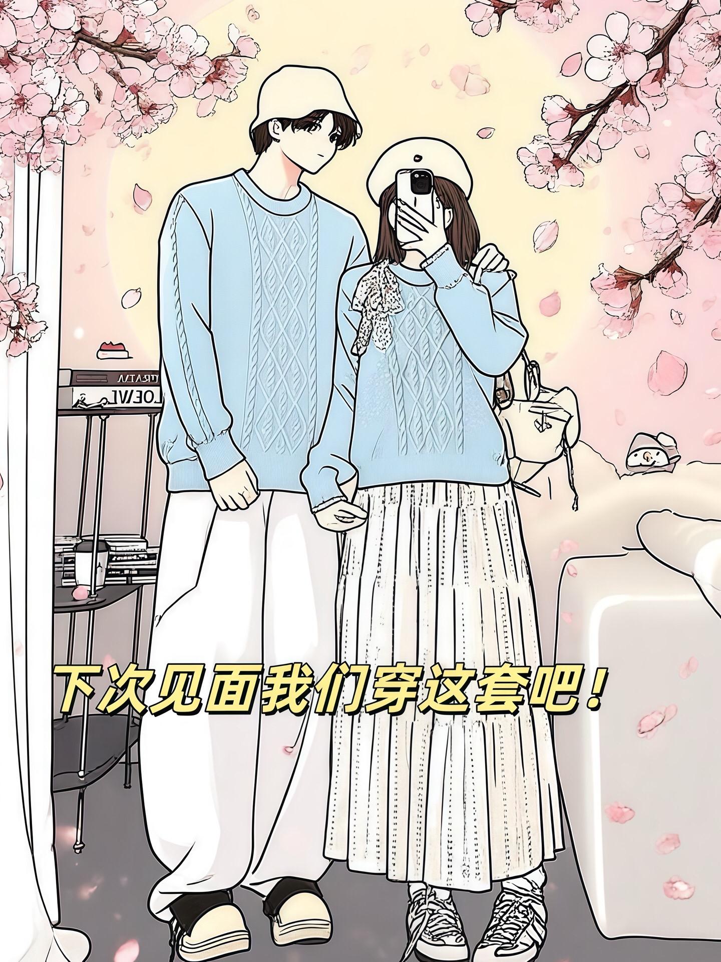 #情侣装 #情侣穿搭 #毛衣控 #糖果色 #出游穿搭