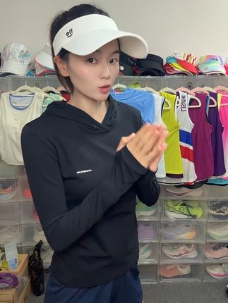 秋天的第一款连帽长袖,推荐给我的女神们~
