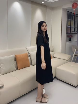 慵懒感的穿搭 简单又舒服#梨形身材穿搭 #夏季连衣裙 #显瘦连衣裙 #孕中期穿搭推荐 #孕中期穿搭分享