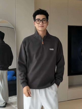 第683集【MARK FAIRWHALE/马克华菲半拉链棉质卫衣男款春秋季立领长袖上衣#卫衣#上衣#品质男装