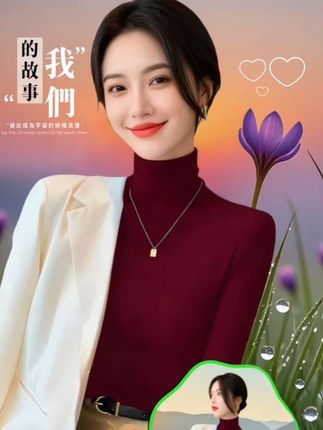 早秋的温柔与热烈,都藏在这件安哥拉红打底 姐妹们!这款宽松洋气减龄长袖打底衫太绝啦~多色可选,酒红复古、藏青高级、黑色百搭、正红亮眼。修身版型超显身材,面料柔软亲肤,贴身不紧绷。春秋单穿,叠穿外套都超合适,轻松适配各种风格,不管是通勤还是出街,都能让你美美的,赶紧入手~#气质女神穿搭 #高级感穿搭#我要上热门 #职场女性#女神穿搭
