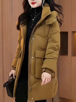 #无限回购的宝藏单品 #推荐爆款 #冬日穿搭 #中长款棉服 #厚外套