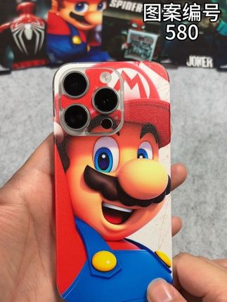 童年回忆马里奥搭配高贵的iPhone15pro手机 体验真正的裸机手感,给你不一样的新鲜感#马里奥手机贴纸 #超级玛丽手机贴纸 #马里奥苹果贴纸 #超级玛丽 #iPhone