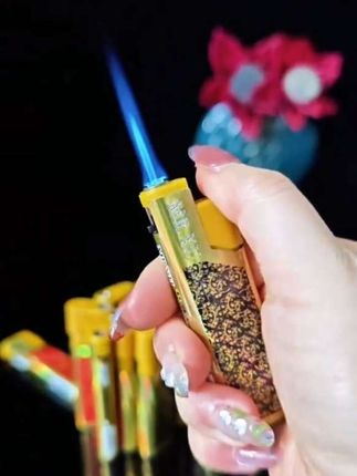 大容量大号宽版防风直冲打火机