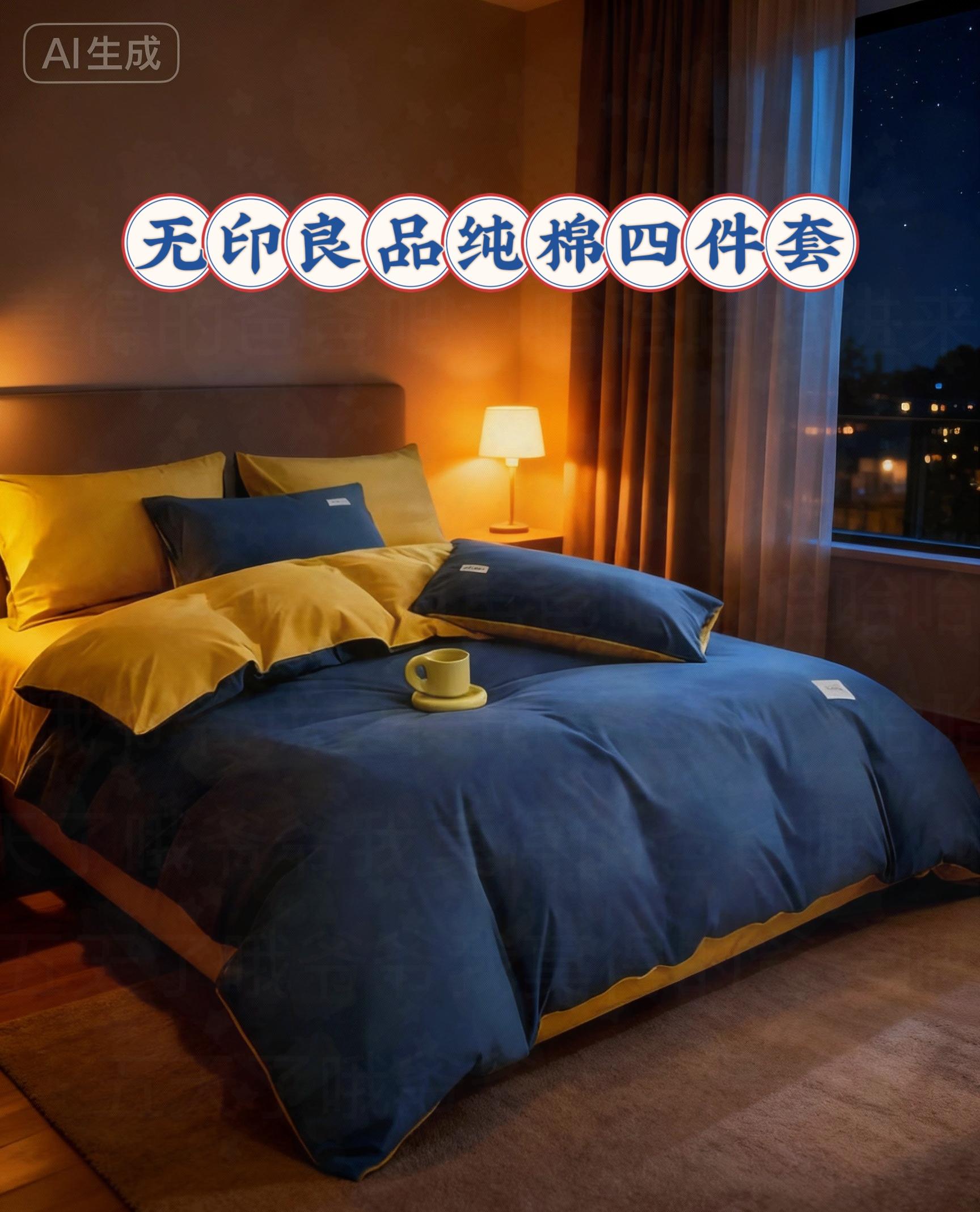 #四件套 #床品 #纯棉四件套 #无印良品 #家纺