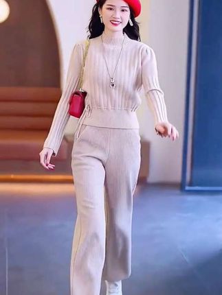 秋冬新款高端阔腿裤#女款小个子 垂感直筒裤#窄版九分裤#气质百搭 #点击小黄车直接购买 … …@抖音小助手