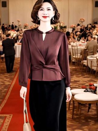 #婚礼妈妈礼服 #优雅气质 #谁穿谁好看 #高端大气 #婚庆礼服