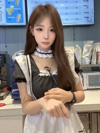 国庆快乐!该来上网啦~ #营业 #女仆装 #网鱼