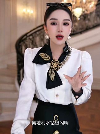 FNN【气度不凡】2025新款休闲洋气衣服女穿搭 气质女装上衣F2530426A#女装穿搭 #穿出高级感 #优雅气质 #气质女神范儿 #时尚穿搭女装