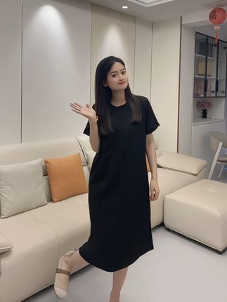 上身洋气又百搭#梨形身材穿搭 #显瘦连衣裙 #孕期#孕期穿搭孕妇装 #裙子控