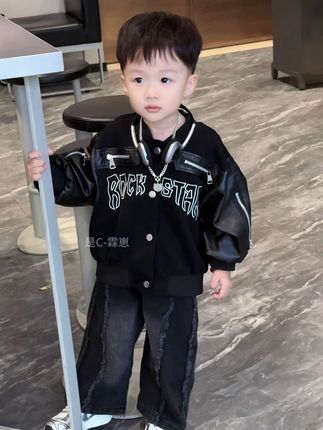 又奶又酷的儿子我也有啦#我的男孩 #高品质童装 #潮酷穿搭 #秋季穿搭 #人类幼崽又奶又酷穿搭