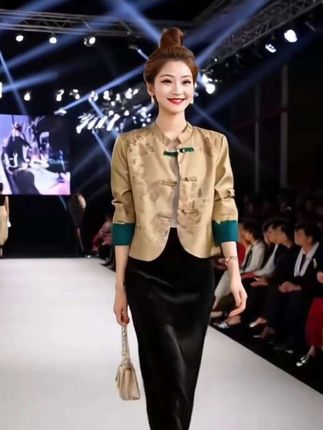 小香风新中式套装 #女性穿搭 #穿衣搭配 #服饰穿搭 #优雅气质