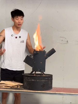 #柴火炉#户外露营柴火炉 #炉子火 #户外用品