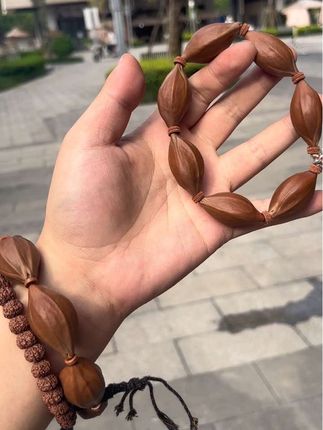 出小太阳了,橄榄核的手感就是惬意!老铁们这个船埔铁核20出头还行吧#铁核 #橄榄核 #文玩手串 #牛筋红