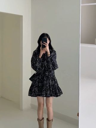 #百搭碎花裙#显瘦显高显腿长 #气质减龄#韩系减龄#休闲穿搭