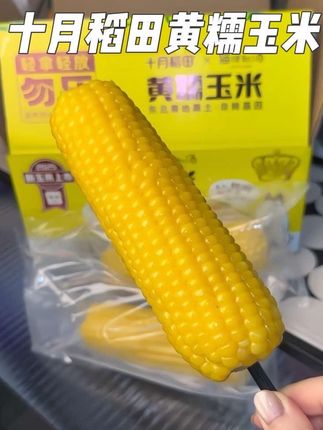 来自东北黑土地的头茬黄糯玉米哦,吃玉米就吃十月稻田家的!#十月稻田黄糯玉米 #十月稻田 #黄糯玉米 #粗粮 #早餐吃什么