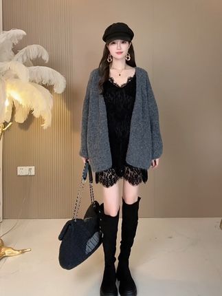 高级黑🖤显瘦御姐 #早秋贵气感穿搭 #高级感穿搭 #轻松拿捏慵懒风穿搭 #今日穿搭分享