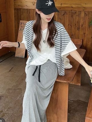 短袖时尚套装休闲风宽松韩系风夏季简约衬衫好看黑白三件套#出游穿搭 #女装穿搭 #夏天穿搭 #高级穿搭 #女装