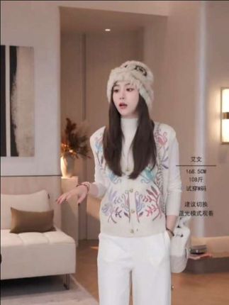 个性时尚 复古百搭图腾马甲#女装 #每日分享 #穿搭 #图腾马甲