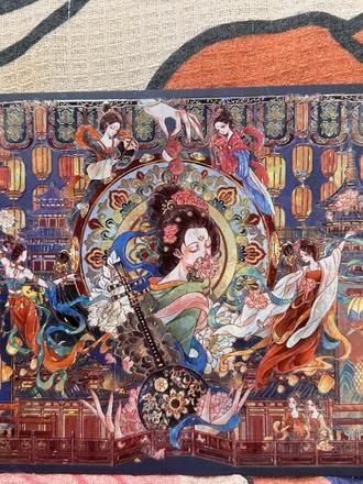 沉浸式贴《王朝・唐》造景贴纸|一贴撞进盛唐的花灯夜✨#沐瑶文创 #造景贴纸 #造景贴纸分享 #造景贴纸沉浸式