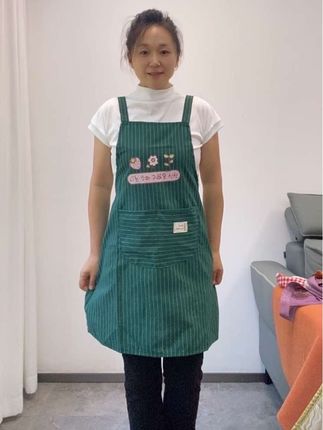 多口袋围裙透气,家用厨房棉布女薄款餐厅,饭店围腰防污耐脏时尚工作服围裙#多口袋围裙#背带围裙#防污围裙#做饭围裙