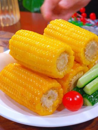 #糯玉米 挑战早餐只吃玉米和鸡蛋,坚持一个月,你的朋友都会惊呆的#玉米 #早餐吃什么 #黄金糯玉米