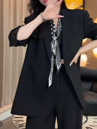 #早秋穿搭公式来了#如果上班都穿流光高智风#早秋不费力显贵穿搭#微胖女生怎么穿出早秋氛围感#高个子女生的早秋穿搭