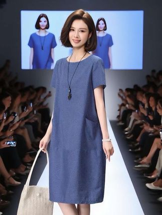 #时尚洋气连衣裙 #时尚女装穿搭 #秀出新国风 #穿出自信穿出美丽 #优雅气质 @DOU+小助手