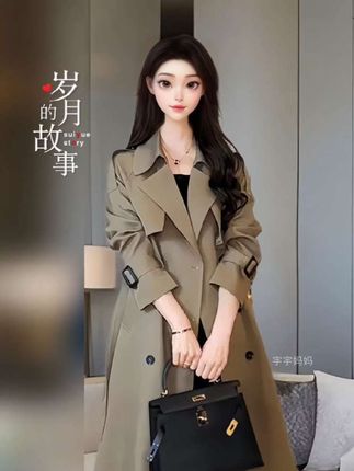 #韩系中长款风衣外套#气质女神穿搭 #美搭尽显女神范 #时髦穿搭 #高级感穿搭 @抖加🔥上热门🔥dou+🔥热点宝