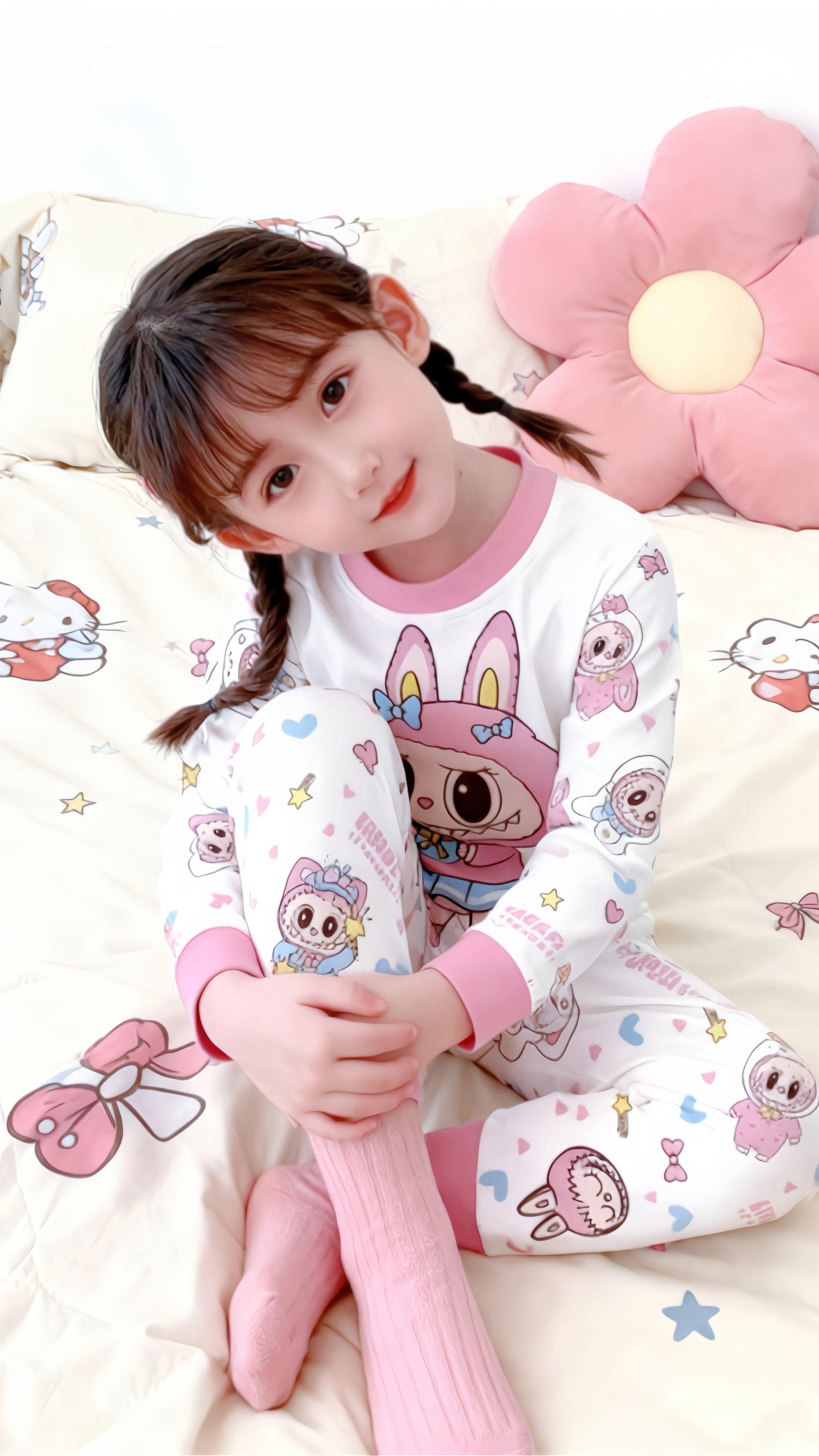 #今日穿搭 #睡衣家居服 #在家也要美美哒 #女童秋衣秋裤#面料柔软舒适