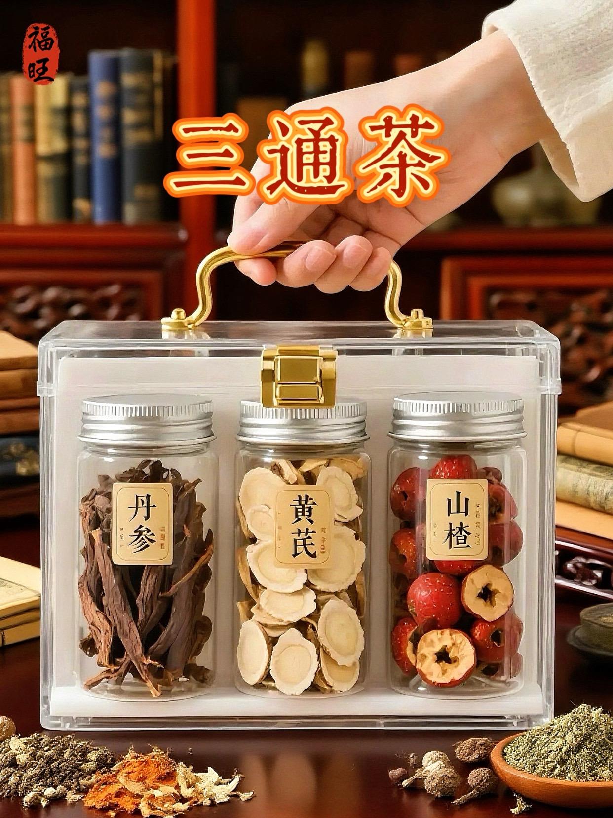 黄芪丹参山楂饮#组合茶包#三通茶#健康饮品#养生茶