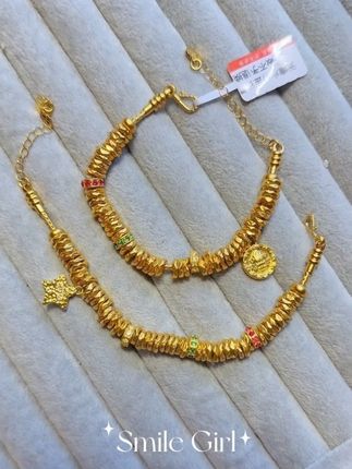 #足金999黄金 #盘缠 #黄财神 #星星